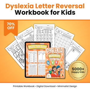 Dyslexia Workbook for Kids | B D P Q Letter Reversal Practice