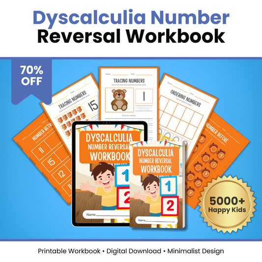 Dyscalculia Number Reversal Workbook | No More Reversed 6, 9, 2 & 5