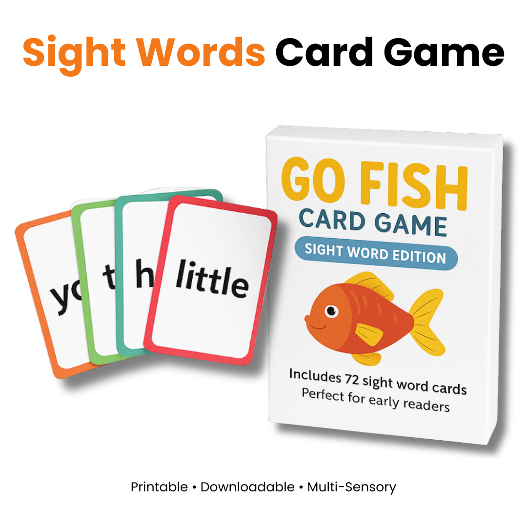 Go Fish Card Game | Sight Word Edition